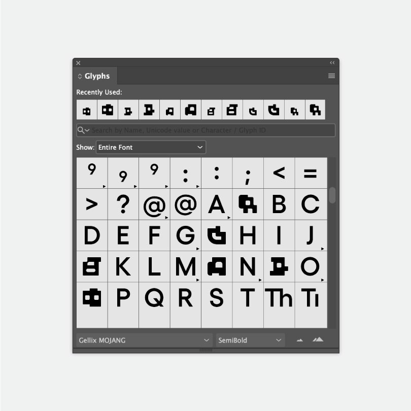 Mojang Studios_custom typeface_2